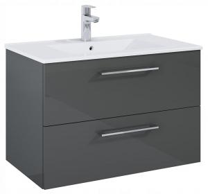 Szafka łazienkowa ROMA 80 cm z 2 szufladami, do kompletacji z umywalką Hebe