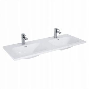 Umywalka SKAPPA 121x46cm 2K Ceramiczna Biały ELITA