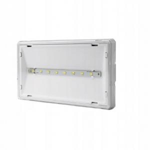 Oprawa awaryjna EXIT M LED IP65 1W 1h dwuzadaniowa AT biała ETE/1W/C/1/SA/A