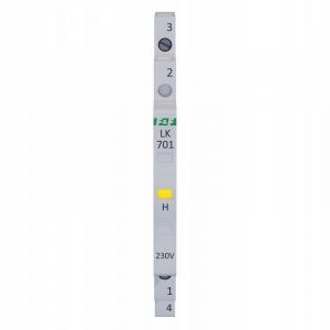 F&F Lampka kontrolna zasilania LK-701Y 1/3S 230V 1xLED żółta