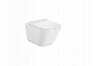 Miska wisząca GAP SQUARE 54x34 Rimless Deska wolnoopadająca ULTRASLIM Biały