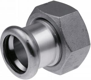 Półśrubunek z płaskim uszczelnieniem GW Inox - 22 G1