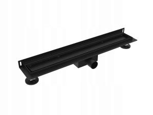 PURUS Odpływ przyścienny WALL 70 Black 2w1
