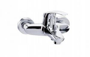 Bateria wannowa Angelo ścienna dwuotworowa chrom