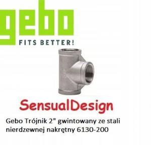 Trójnik gwintowany ze stali nierdzewnej nakrętny 2