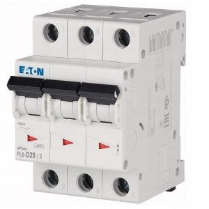 EATON Wyłącznik nadprądowy 6kA PL6-D20/3