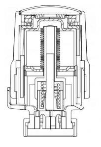 Komplet termostatyczny prosty 1/2