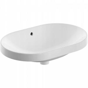 Umywalka Variform wpuszczana w blat, eliptyczna, B60 cm, H17.8 cm, T40 cm,