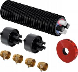 Zestaw przyłączeniowy ECOFLEX THERMO TWIN HP 2x40x3.7-2x32x3.5/175 L=12 m