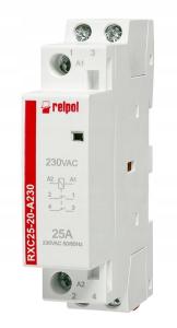 RELPOL Stycznik instalacyjny 2NO, 25A, 230 VAC RXC25-20-A230