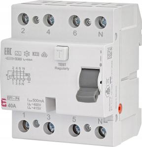 ETI Wyłącznik różnicowoprądowy EFI-P4 A 40/0.5