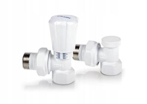 Zestaw grzejnikowy ACTIV PLUS kątowy biały