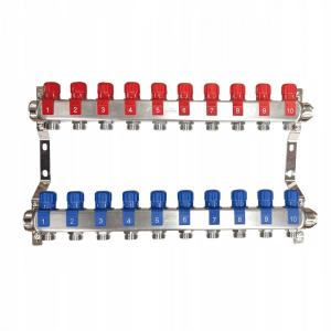 ROZDZIELACZ NIERDZ. GRZEJNIKOWY INOX PLUS 10-OBIEG. PROV