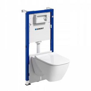Stelaż WC GEBERIT Smyle Square Duofix Basic w komplecie z miską Smyle