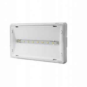 AWEX Oprawa EXIT S IP65 LED 1W 115lm 1h jednozadaniowa AT biała