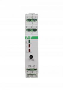 F&F Sterownik rolet STR-421 dwuprzyciskowy, Un=230V AC, 8A, 1 moduł