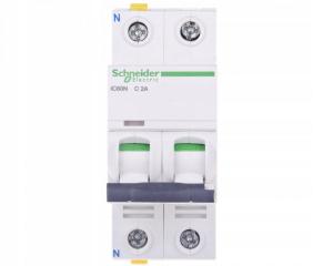 SCHNEIDER ELECTRIC Wyłącznik nadprądowy iC60N-C2-1N C 2A 1N-biegunowy