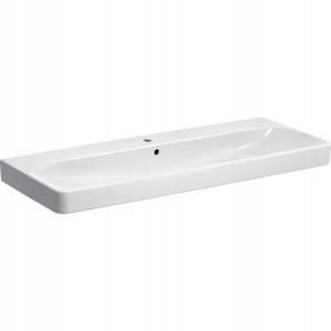 Umywalka Smyle Square B120 cm, H16.5 cm, T48 cm, z przelewem, z otworem na