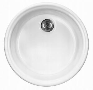 DEANTE Zlewozmywak ceramiczny 1-komorowy Lusitano, biały