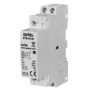 ZAMEL Stycznik modułowy instalacyjny 25A, 2xNO, 230V AC STM-25-20