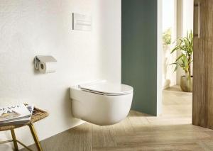 Miska wisząca MERIDIAN 56x36cm Rimless + Deska wolnoopad. SLIM Biały ROCA