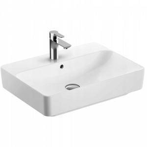 Umywalka Variform stawiana na blat, prostokątna, B60 cm, H15.8 cm, T45 cm,