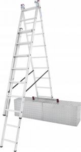KRAUSE CORDA Drabina wielofunkcyjna 3x9 stopni na schody