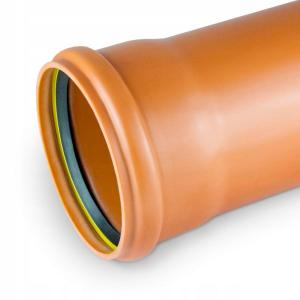 Rura kanalizacyjna zewnętrzna PP 200x6.9x3000 SN8 lita, z uszczelką K-U21 t