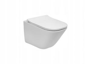 ROCA Miska WC wisząca ROCA GAP SQUARE Rimless 34 x 48 cm biała