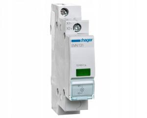 HAGER Lampka sygnalizacyjna LED zielona 12-48VAC/DC