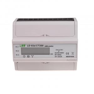Licznik energii elektrycznej LE-03d CT-200 - trójfaz., wyświetlacz LCD, kl.