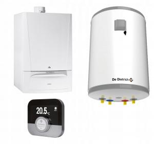 Kocioł gazowy kondensat DE DIETRICH MCR3 evo 24T AQUAvie 100 podgrzewacz