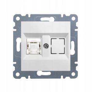 HAGER LUMINA Gniazdo 1xRJ45 Cat.5e UTP, biały