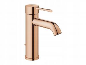 Bateria umywalkowa stojąca GROHE Essence 1-otw. phantom black giętkie węże