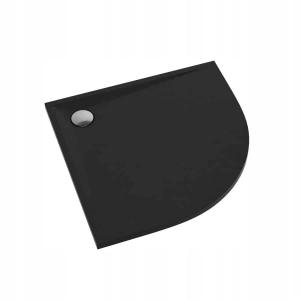 SCHEDPOL Brodzik kompozyt Etrusco Stabilsound Black Stone 90x90 półokrągły