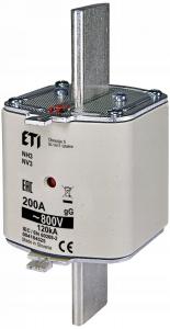 ETI Wkładka topikowa zwłoczna - 800 V - KOMBI NH3 GG 200A/800V