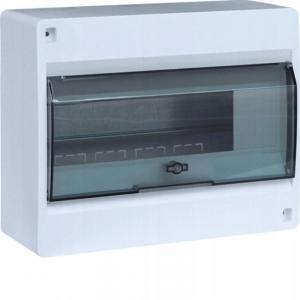 HAGER Rozdzielnica IC2 1x10 modułowa n/t IP40 drzwi transparentne