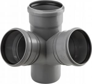 Czwórnik HT dwupłaszczyznowy 110x110x110x110/67 popiel sanitarny