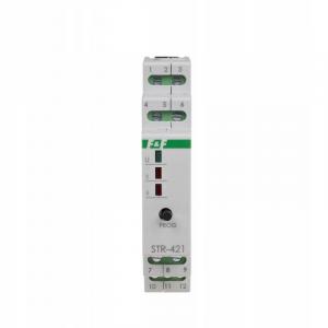 F&F Sterownik rolet STR-421 dwuprzyciskowy, Un=24V AC, 8A, 1 moduł