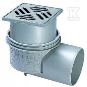 KESSEL Odpływ punktowy Practicus DN100 boczny 120x120, Multistop