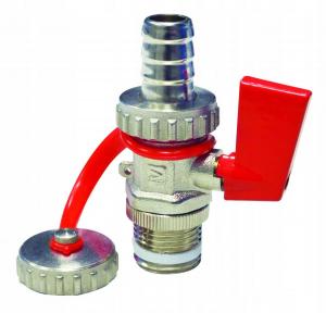 Zawór spustowy niklowany do napełniania i opróżniania instalacji KFE 1/2