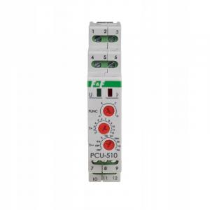 Przekaźnik czasowy PCU-510DUO, napięcie zasilania 230VAC, 24VAC/DC, 2×NO/NC