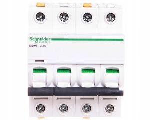 SCHNEIDER ELECTRIC Wyłącznik nadprądowy iC60N-C2-4 C 2A 4-biegunowy