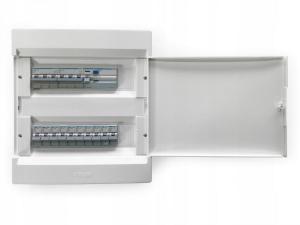 HAGER Rozdzielnica COSMOS 2x12M n/t, IP40, drzwi pełne