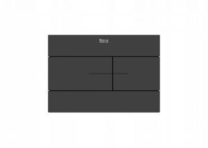 Przycisk ROCA DUPLO S PS2 podwójny czarny mat 194 x 134 x 6 mm