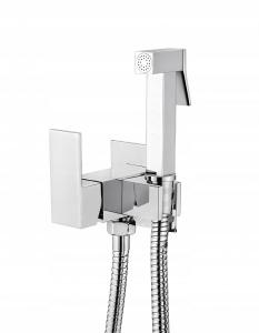 INVENA BATERIA BIDETOWA PODTYNKOWA KWADRATOWA, CHROM