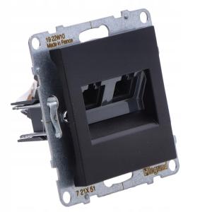 LEGRAND Gniazdo 2XRJ45/kat 5E UTP, CZARNY SUNO