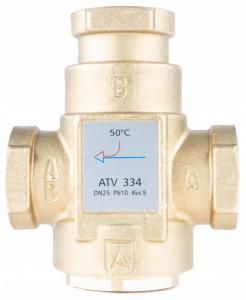 AFRISO Zawór temperaturowy ATV 334, DN25, Rp 1 cal, kvs 9, 50°C