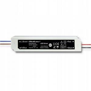 QOLTEC Zasilacz impulsowy LED IP67 20W 12V 1.6A Wodoodporny