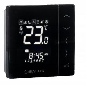 SALUS Regulator temperatury dobowy czarny podtynkowy 230V VS35B